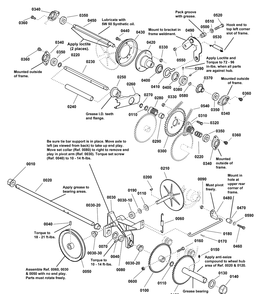 Traction Drive Group Diagram and Parts List for 1696159-00-BP2132S 2012 Briggs and Stratton Snow Blower